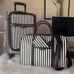 Henri Bendel Centennial Stripe Luggage Set